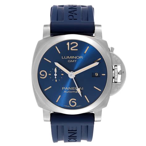 panerai blue dial 40mm|panerai pam01033.